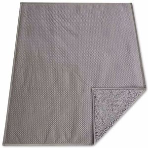 Estex Home Fashions Reversible Quilted Velvet Sherpa Pinsonic Fleece Throw